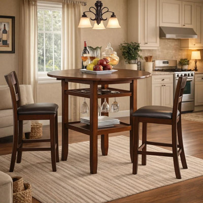 Gaudencia Maple Round Dining Table