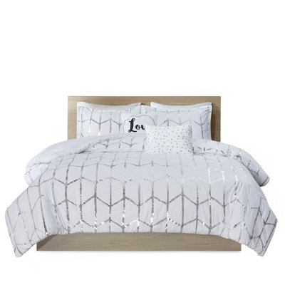 Twin/Twin XL Metallic Printed Comforter Set