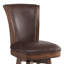 Tabouret de bar / de comptoir pivotant sans accoudoirs en bois et similicuir Shockley-50133822-50133821-41422188