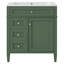 Ensemble de meuble-lavabo autoportant de 30 po avec lavabo supérieur, armoire de rangement de salle de bain avec 2 tiroirs et un tiroir basculant-1411517493-1411517495