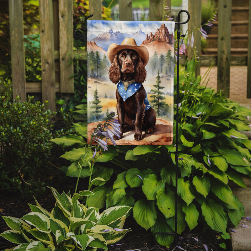 Drapeau Cowboy Welcome Garden, Épagneul Boykin