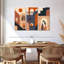 Abstrait architecture Mid-Century sur toile 3 pièces-788401590