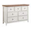 Coffre moderne 7 beige - Organisateur spacieux pour le salon avec de larges glissières et des tiroirs à glissement lisse