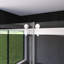 Porte de baignoire coulissante noire sans cadre de 56 à 60 po x H 62 po-108556846