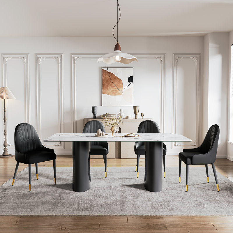 5- Piece Dining Set, Black