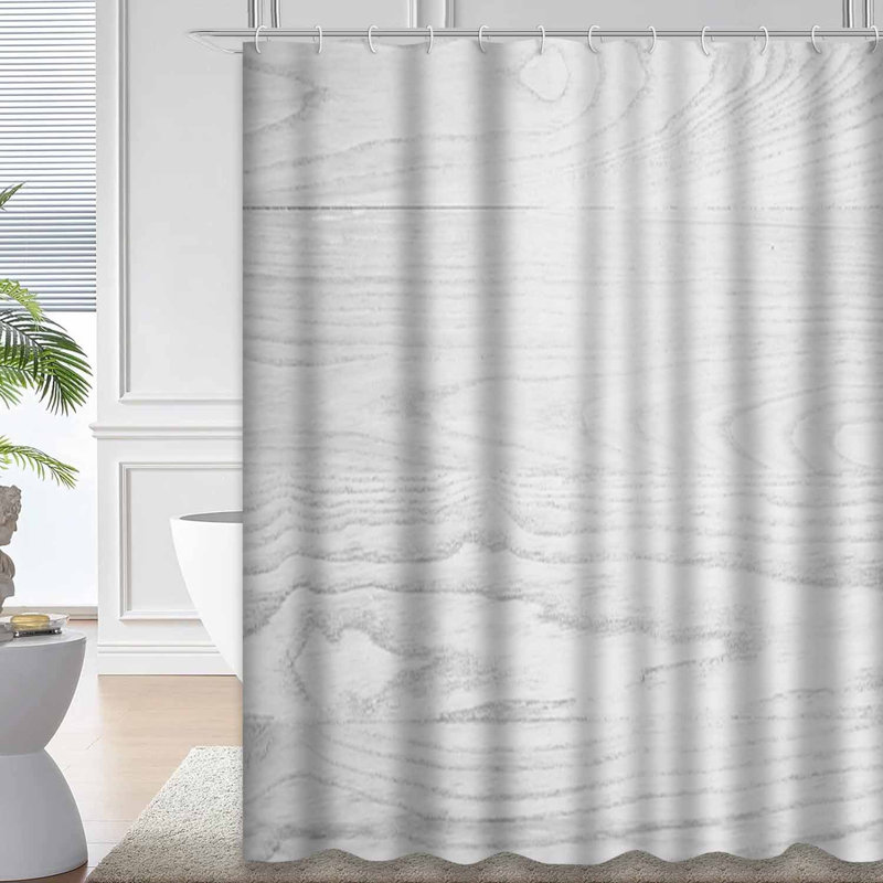 Rideau de douche décoratif décoratif style rustique à fleurs avec feuilles et fines herbes à 12 crochets, L 72 po x l 72 po