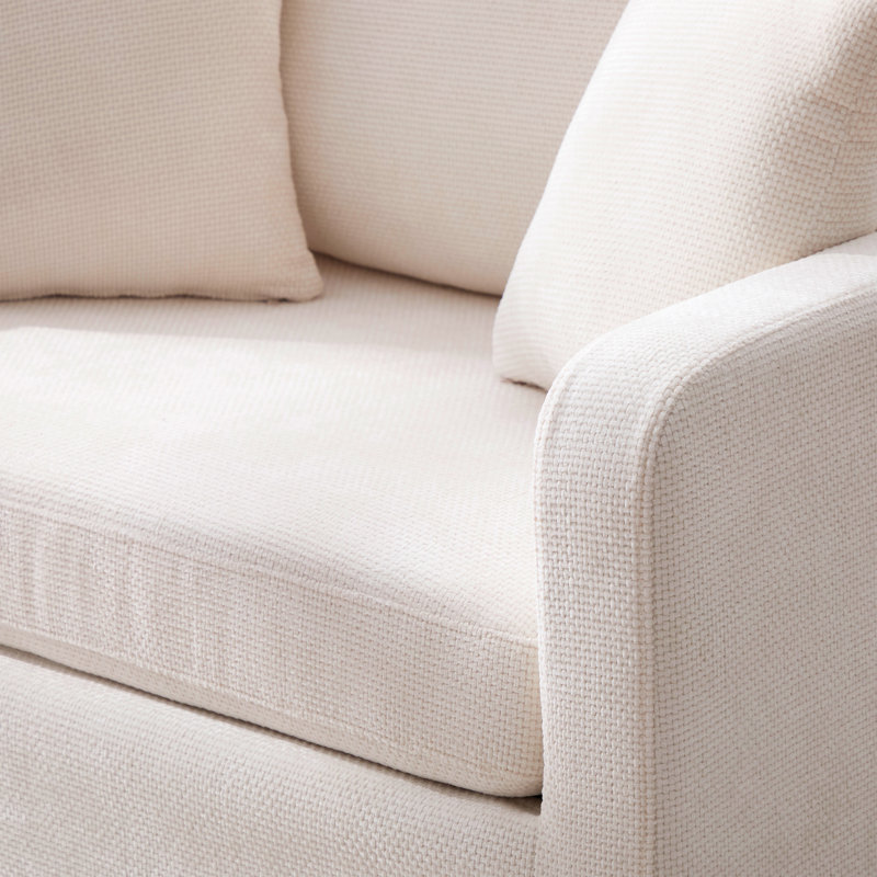 Fauteuil d'appoint 43,9 po Chenille, Beige