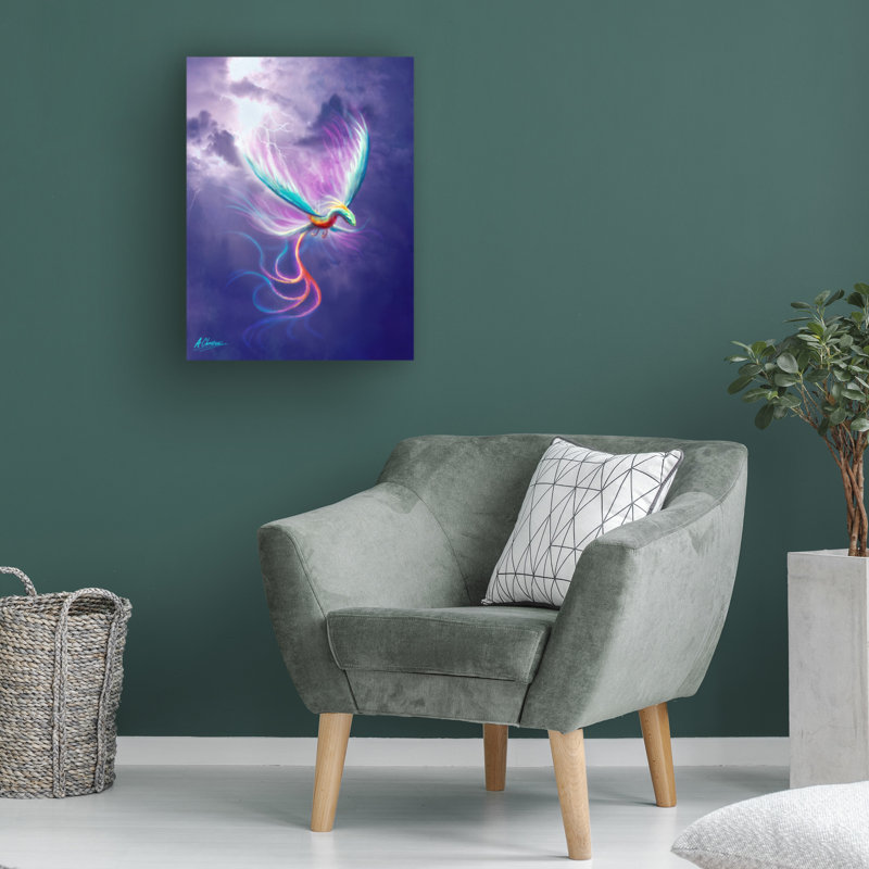 «Dragon Bird» par Anthony Christou - impression sur toile tendue, H 32 po x l 24 po x P 2 po