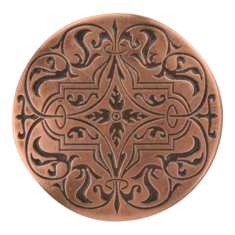 Olde World Mushroom Knob, Antique Copper