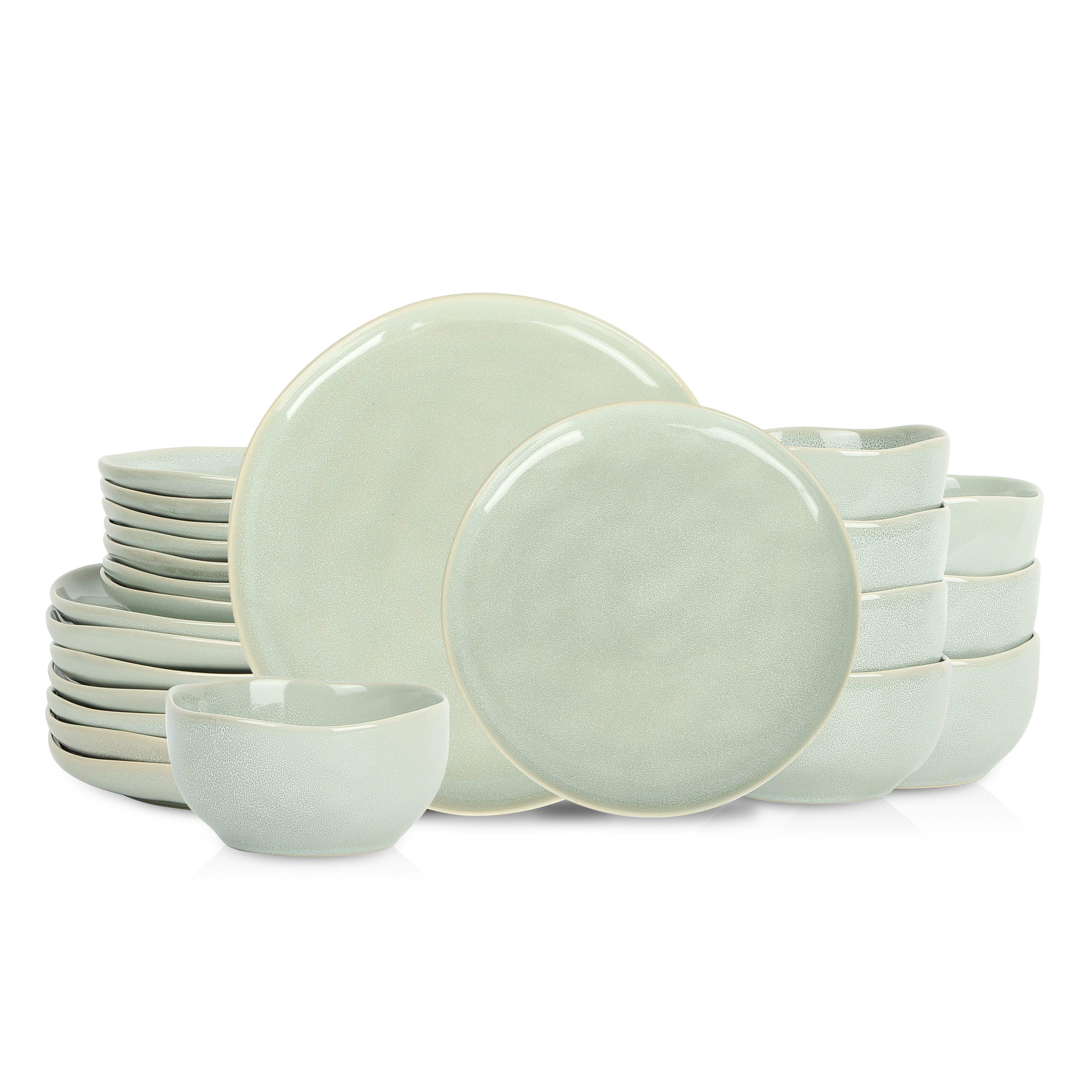 Stone Lain Mirella 24-Piece Dinnerware Set Stoneware & Reviews | Joss & Main