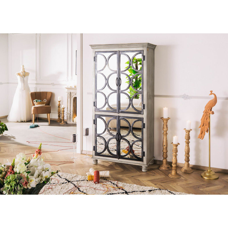 4 Door Solid Wood Wardrobe