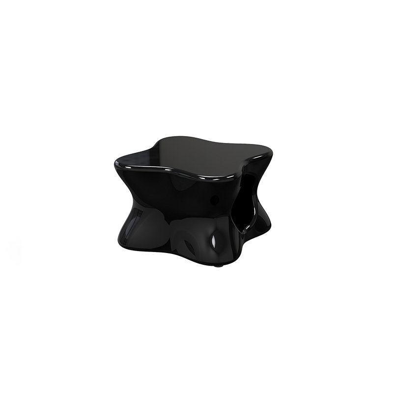 Pal Plastic/Resin Coffee Table, Black