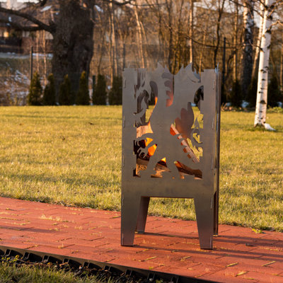 Square Steel Wood Burning Smokeless Fire Pit
