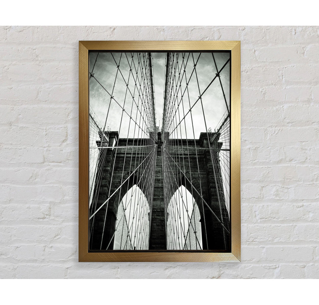 Brooklyn Bridge Arches - Einzelne Bilderrahmen Kunstdrucke