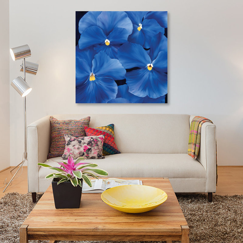 «Colorful Floral III», impression sur toile, H 12 po x l 12 po x P 1,5 po, Toile tendue, Pas de tapis