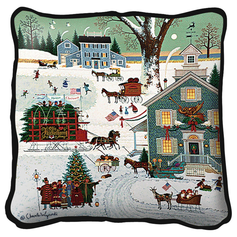 Coussin en coton Cape Cod Christmas