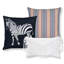 Mane Blanc Lumbar Outdoor Rectangular Sunbrella® Pillow Cover & Insert-64695133