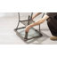 Table d'appoint en osier et verre Bonia-940595170