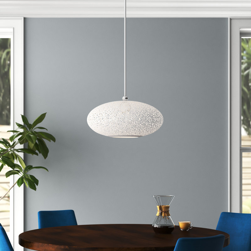 Bion - Light Bronze Pendant, White, 50.75"H x 20"W x 20"D
