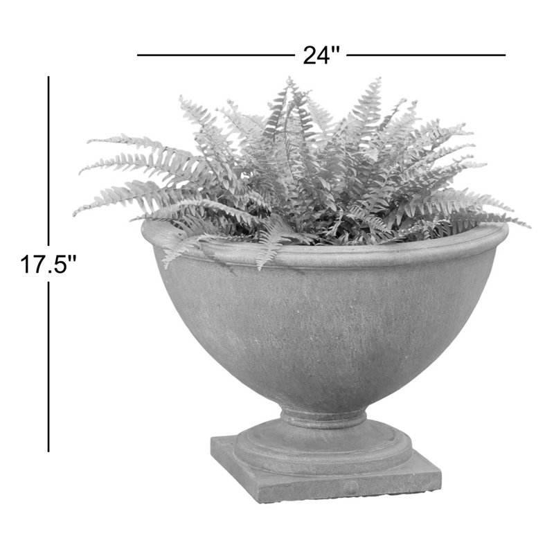 Williamsburg Planter, Aged Limestone