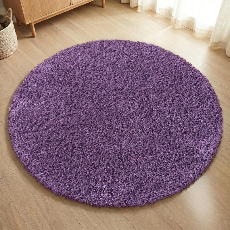 Galaxy Shag, Lilac, 120 x 120 cm
