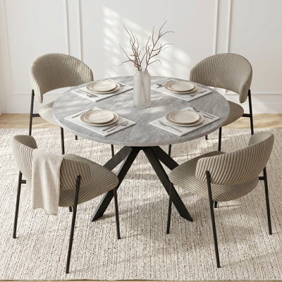 Ensemble de table de salle à manger avec chaises Modern Modern