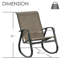 Chaise berçante d'extérieur en métal -94541193