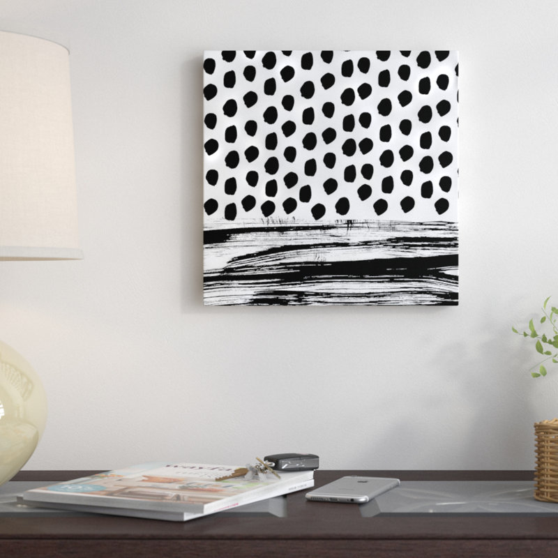 «Zoe B&W» par Charlotte Winter - reproduction, H 12 po x l 12 po x P 0,75 po, Toile tendue