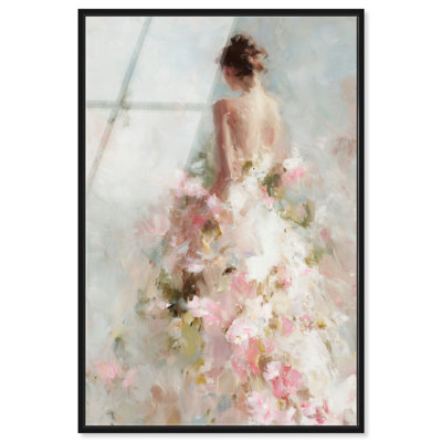 «Garden Bride I», reproduction d'art acrylique encadrée par Art Remedy, cadre noir, 30 x 45