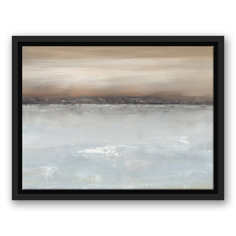 Reflections Floating Framed Canvas, 13.75" H x 17.75" W x 1.75" D, Black Floater Framed