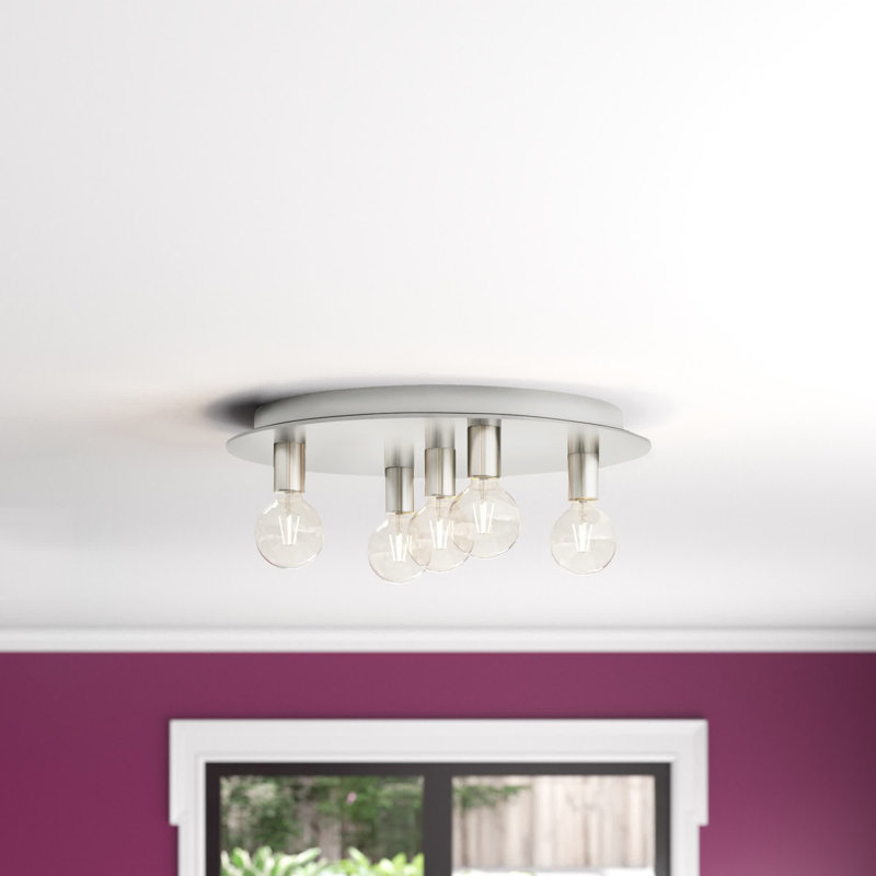 Aliyas Flush Mount, Brushed Nickel