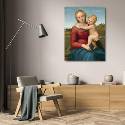 Alcott Hill® Raffaello Gallery Wrapped Canvas Art Titled: The Small Cowper Madonna