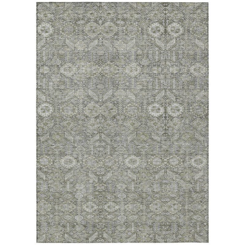 Morgane Washable Floral Indoor / Outdoor Rug, Rectangle 8' x 10'