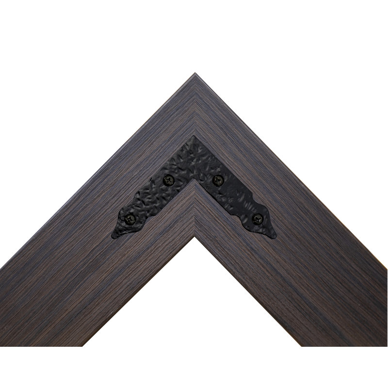 Neace Engineered Wood Rectangle Mirror, 30.5'' H x 54'' W x 0.75'' D, Black Walnut
