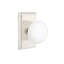 Passage Ice White Knob with Rectangular Rose-1590375763