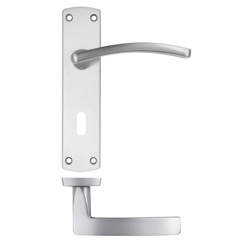 Single Dummy Door Handle, Satin Chrome