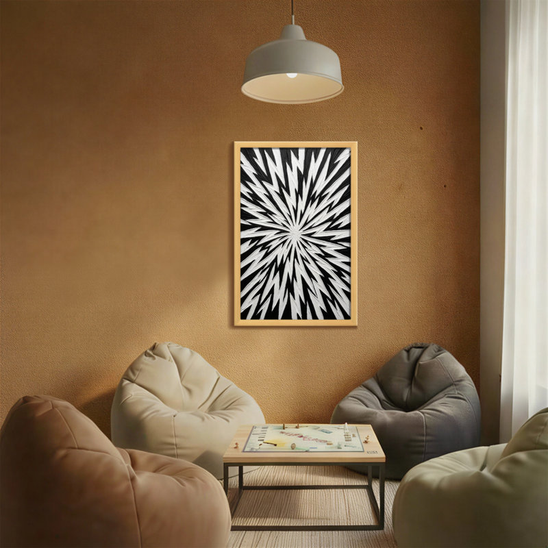 Abstract Starburst Pattern Design