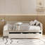Lit plateforme tapissier en L avec rangement et tiroirs-1075123400