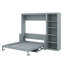 Lit escamotable avec bureau et bibliothèque Murphy - lit mural pliable, mobilier peu encombrant-864761938-864761949