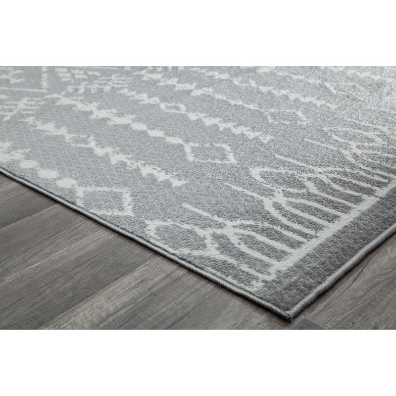Tapis gris Gabriel, Rectangle 2 pi 6 po x 4 pi