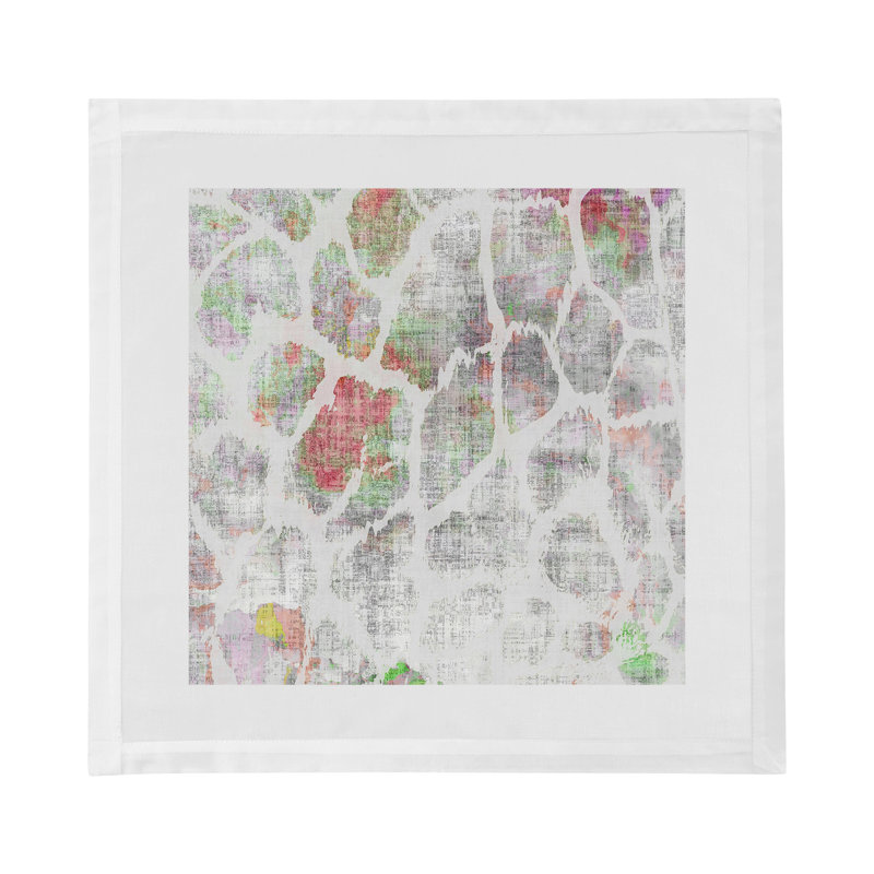 Giraffe Cotton Blend Square Napkins, Holiday