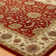 Wool Oriental Area Rug in Red/Beige