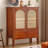 Walnut Solid Wood Rectangular Console Table-460916473