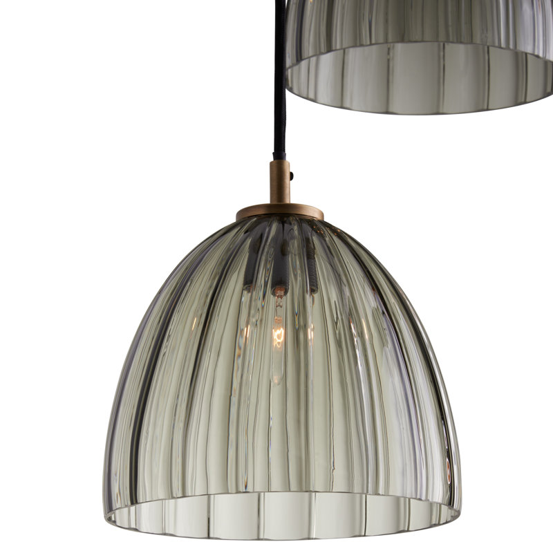 Luminaire suspendu triple Caterina - Fumée, Fumée