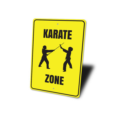Plaque de karaté en aluminium