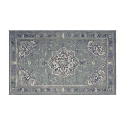 Tapis gris lavable à la machine