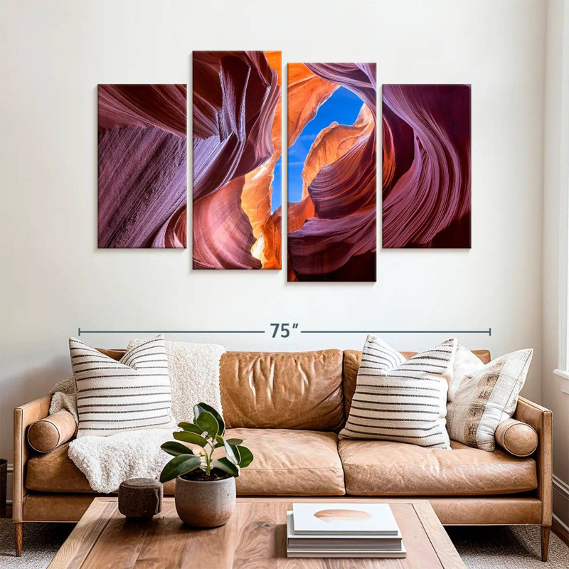 Alvord Iconic Antelope Canyon, H 42 po x l 68 po