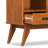 Draper 42"W Solid Wood Mid Century 9-Cube Storage Bookcase With 3 Drawers