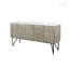 Meuble-lavabo double 72 po Rustic X P 20 po D, avec plateau en quartz blanc