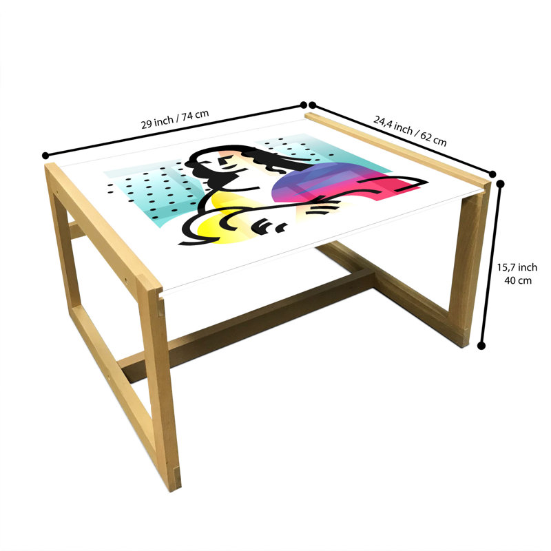 Ino Sled Coffee Table, 62cm H x 74cm W x 40cm D